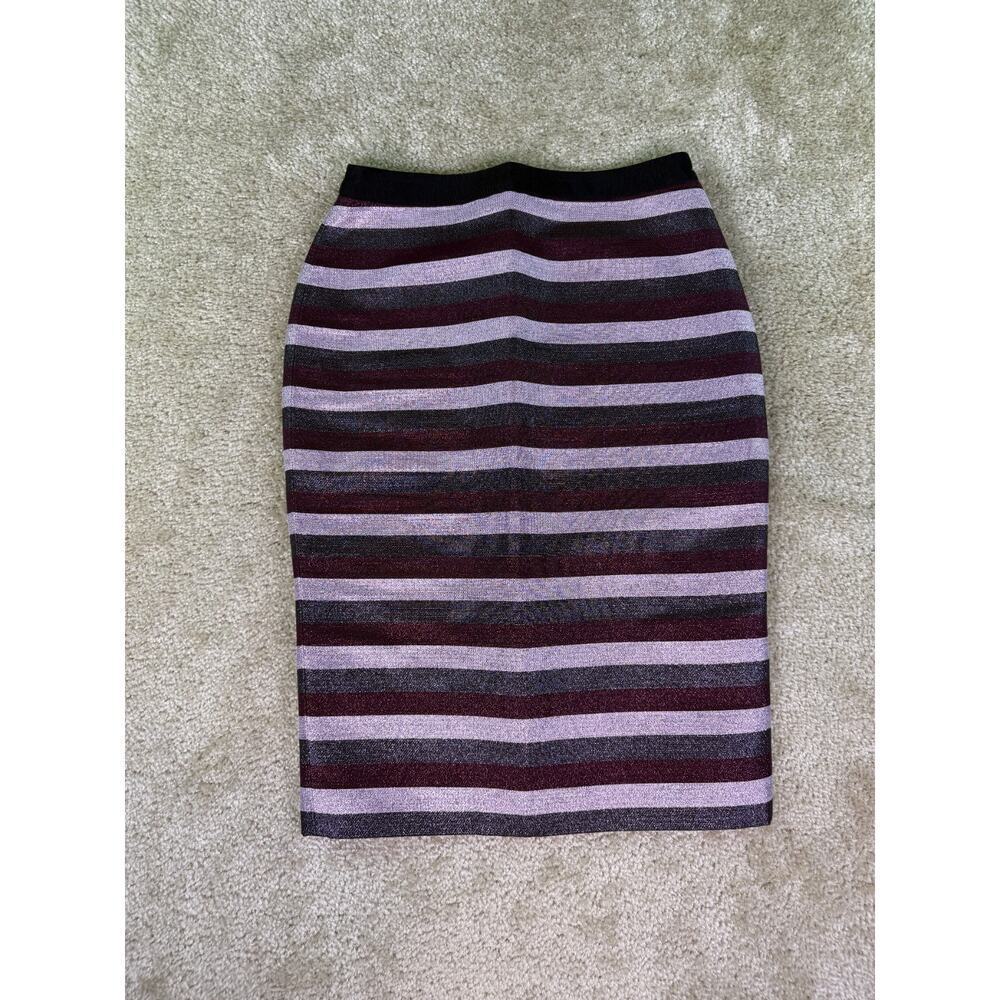 Boden Women's Skirt Striped Business Pencil Straight Cotton Size US 4 Small D037